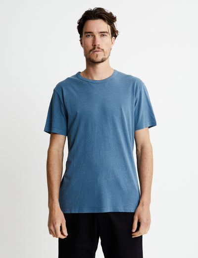 MR SIMPLE Hemp Tee washed slate
