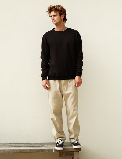 MR SIMPLE Simple Fleece Crew black