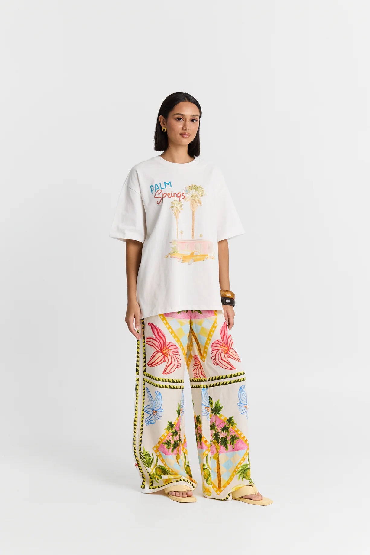 MAKU Palm Springs  Oversize Tee white