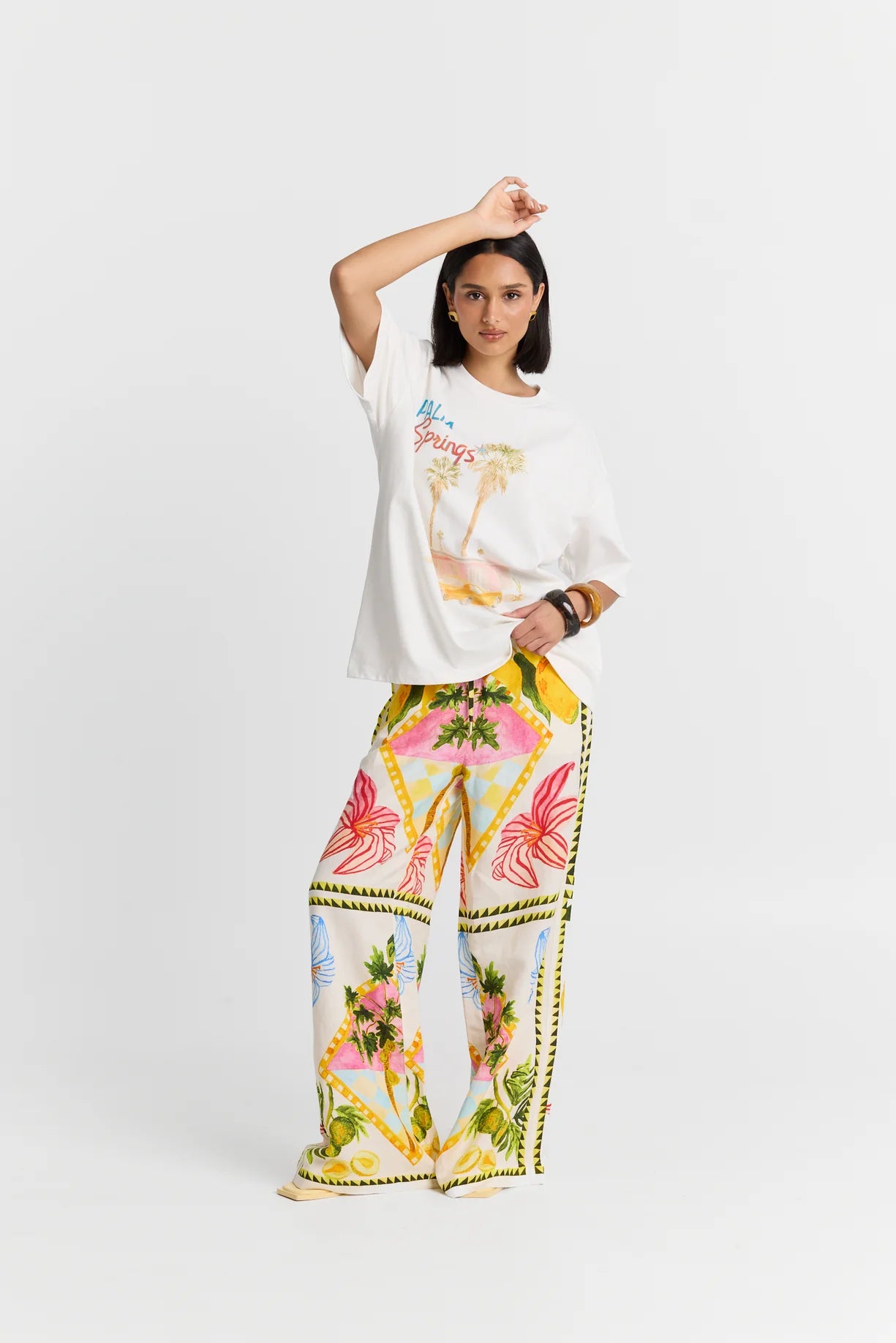 MAKU Palm Springs  Oversize Tee white