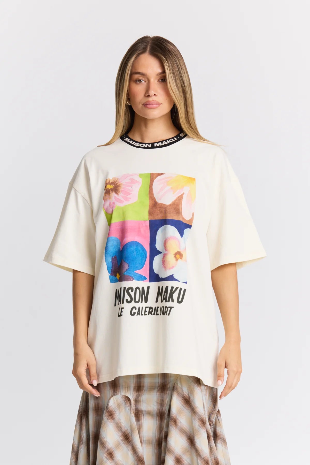 MAKU Gallerie Oversized Tee ecru
