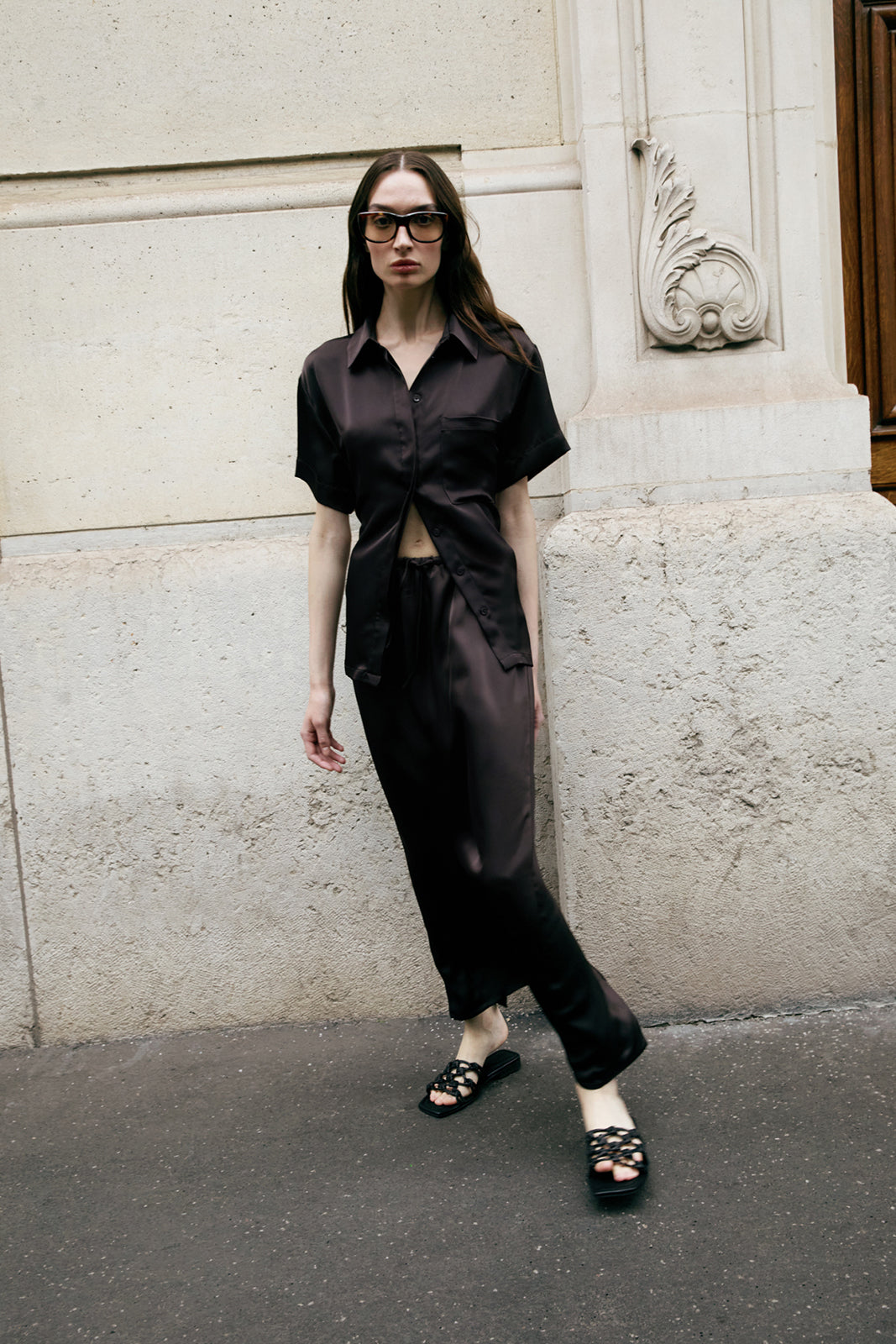 ELKA COLLECTIVE Mina Maxi Skirt chocolate