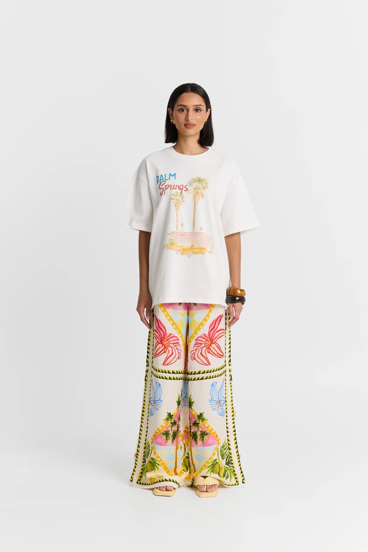 MAKU Palm Springs  Oversize Tee white