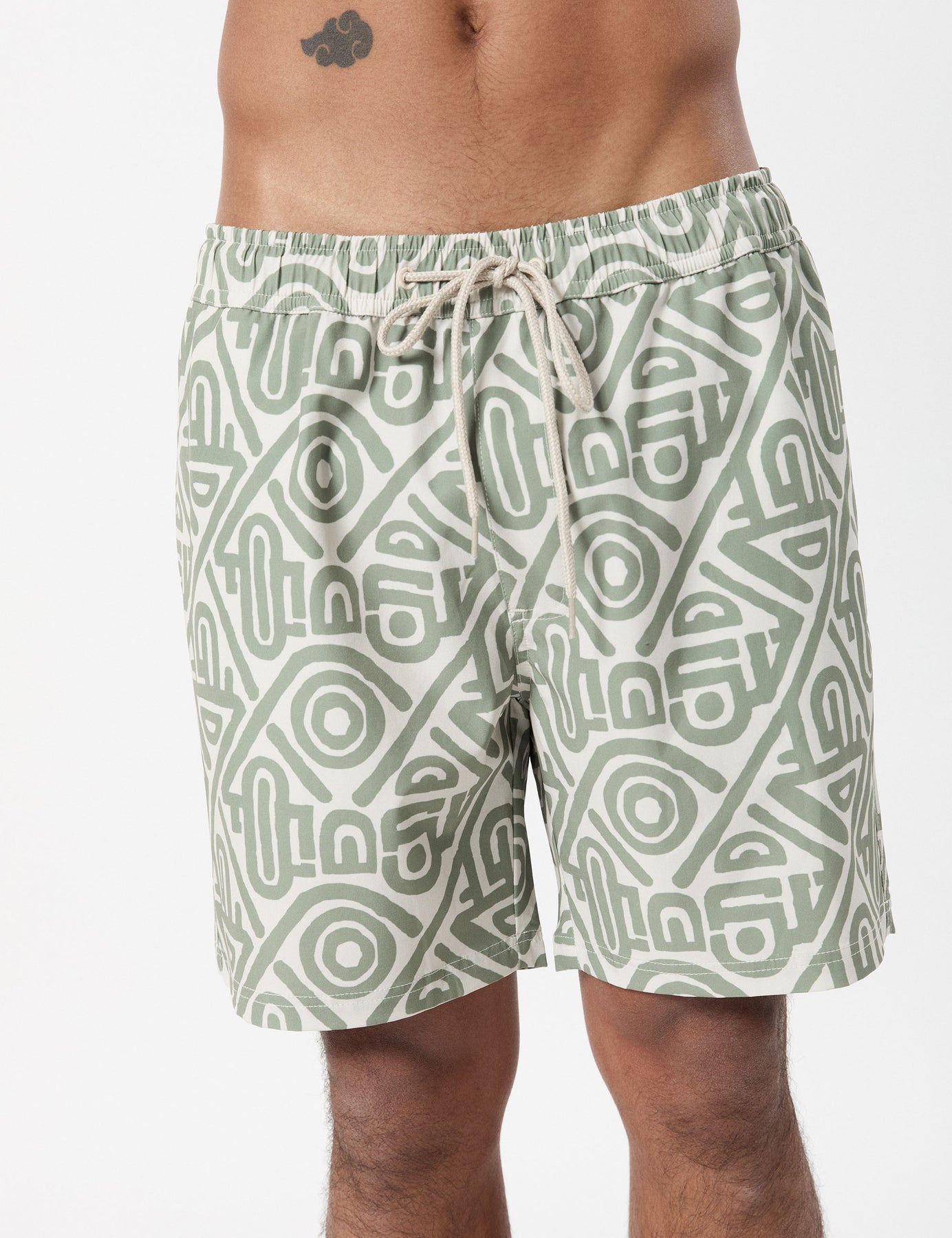MR SIMPLE Modern Swim Short sage