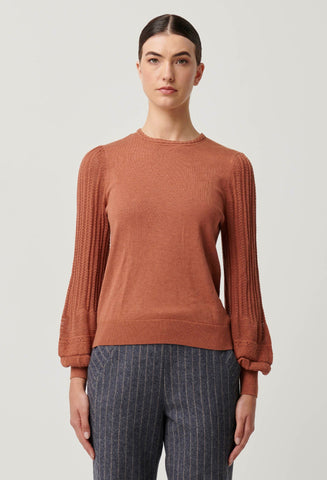 ONCE WAS Eastyn Merino Cotton Knit tawny