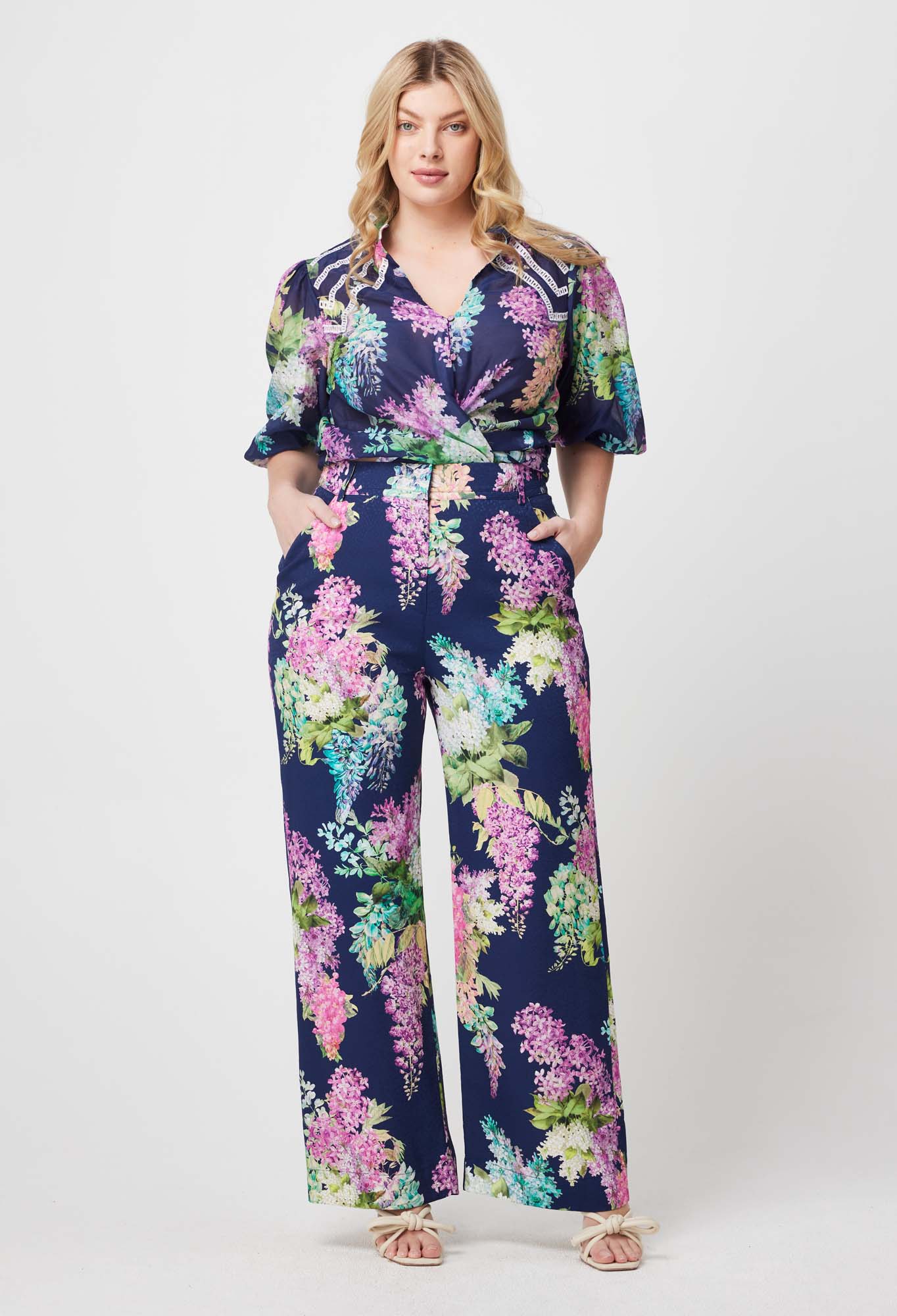 ONCE WAS Augustine Viscose Dobby Leg Pant