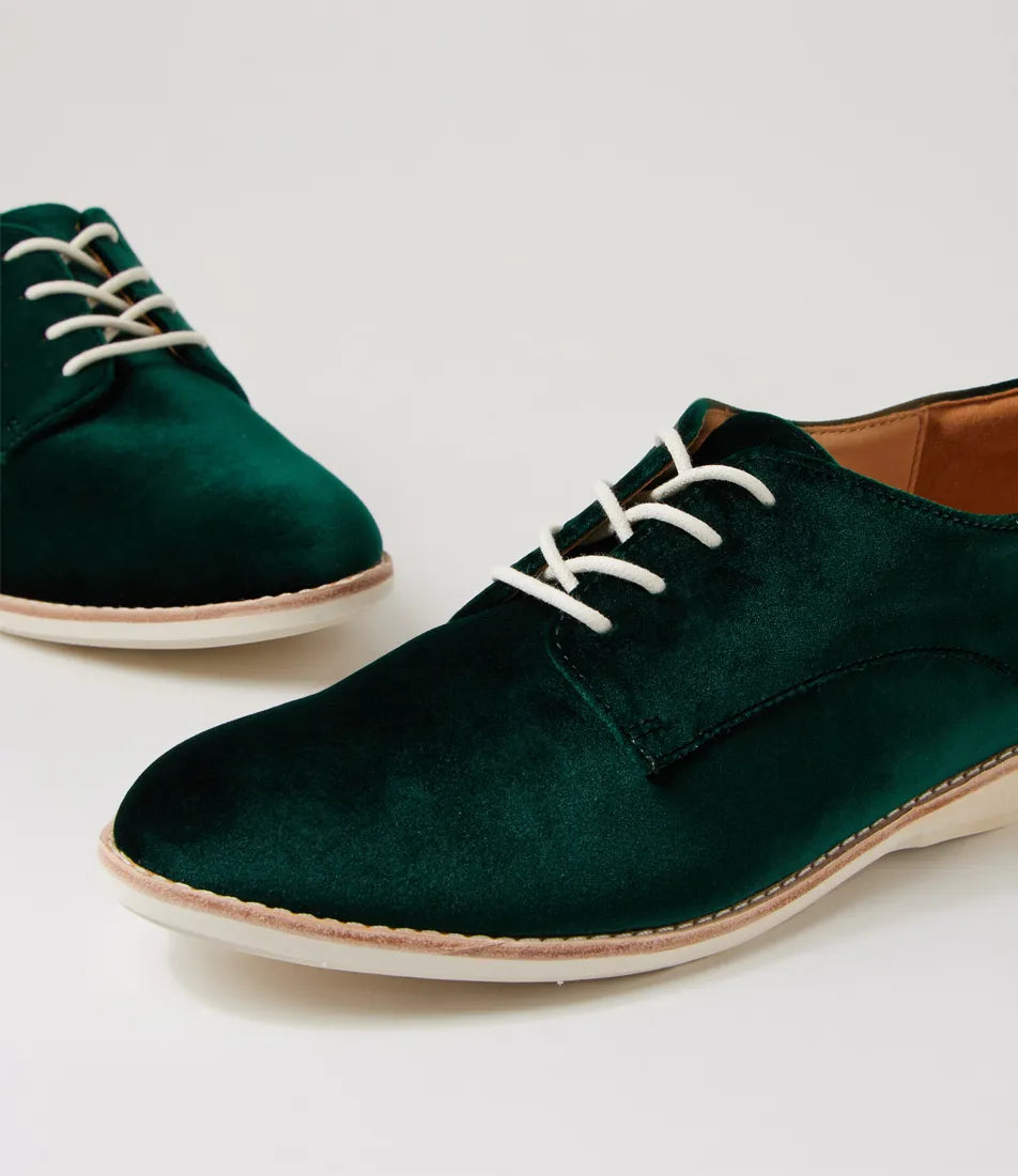 ROLLIE NATION Derby Emerald Velvet