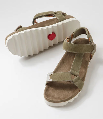 ROLLIE NATION Sandal Tooth Wedge sage/white