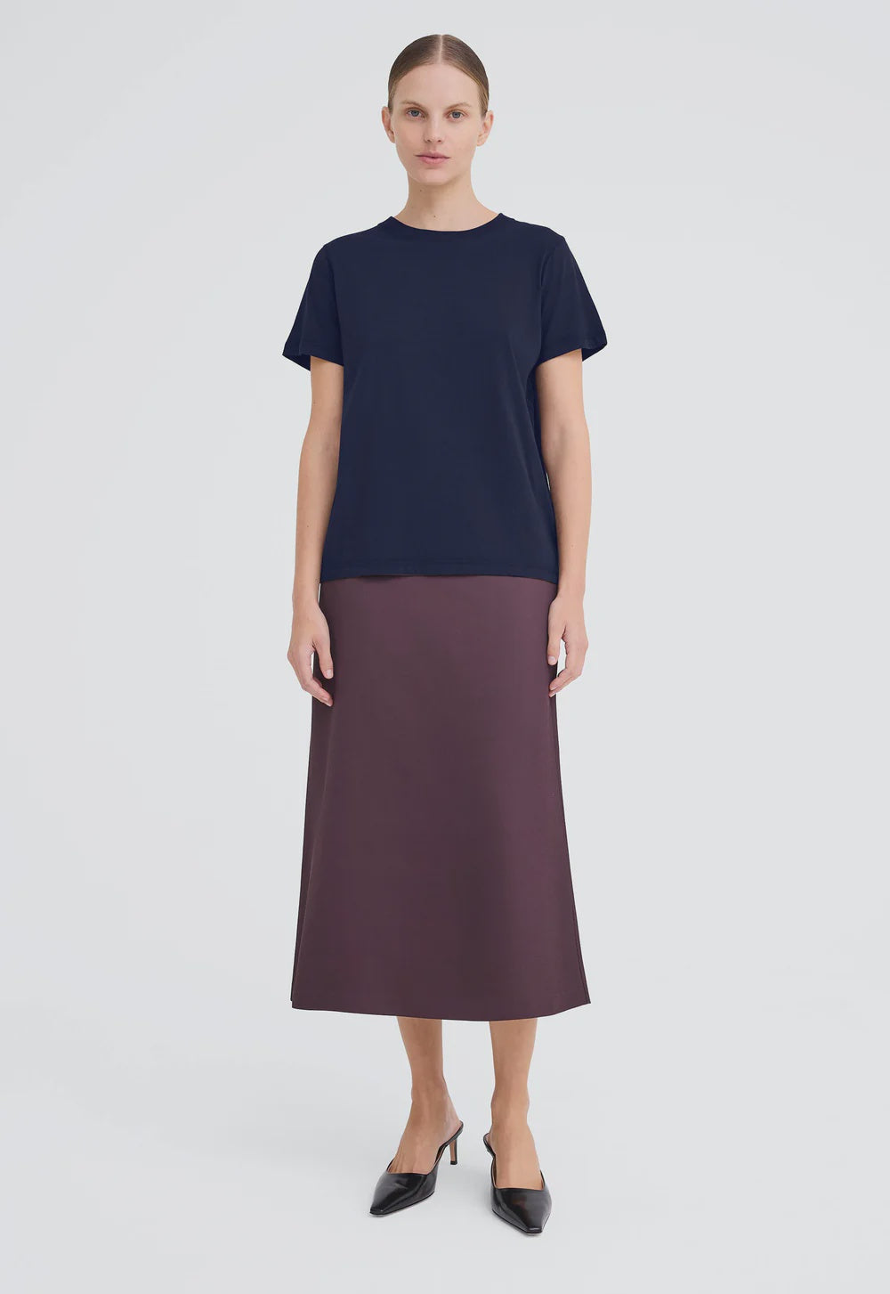 JAC + JACK Verte Tee darkest navy