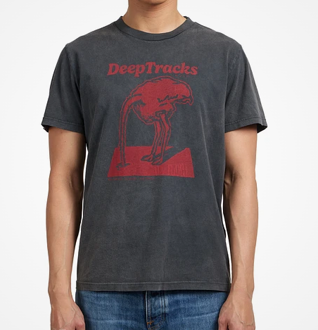 NUDIE JEANS CO Roy Deep Tracks T-Shirt antracite