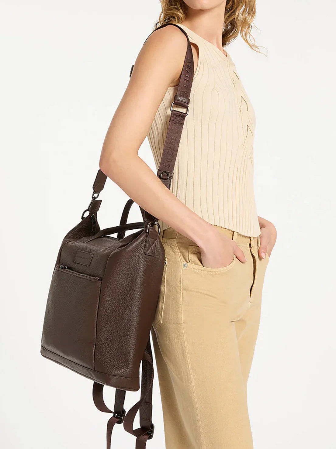 STATUS ANXIETY Mini Waves Bag cocoa