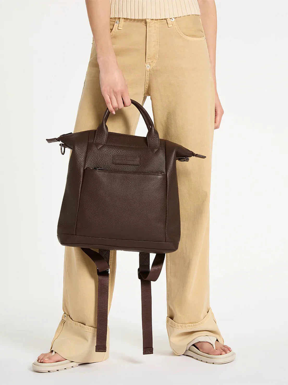 STATUS ANXIETY Mini Waves Bag cocoa