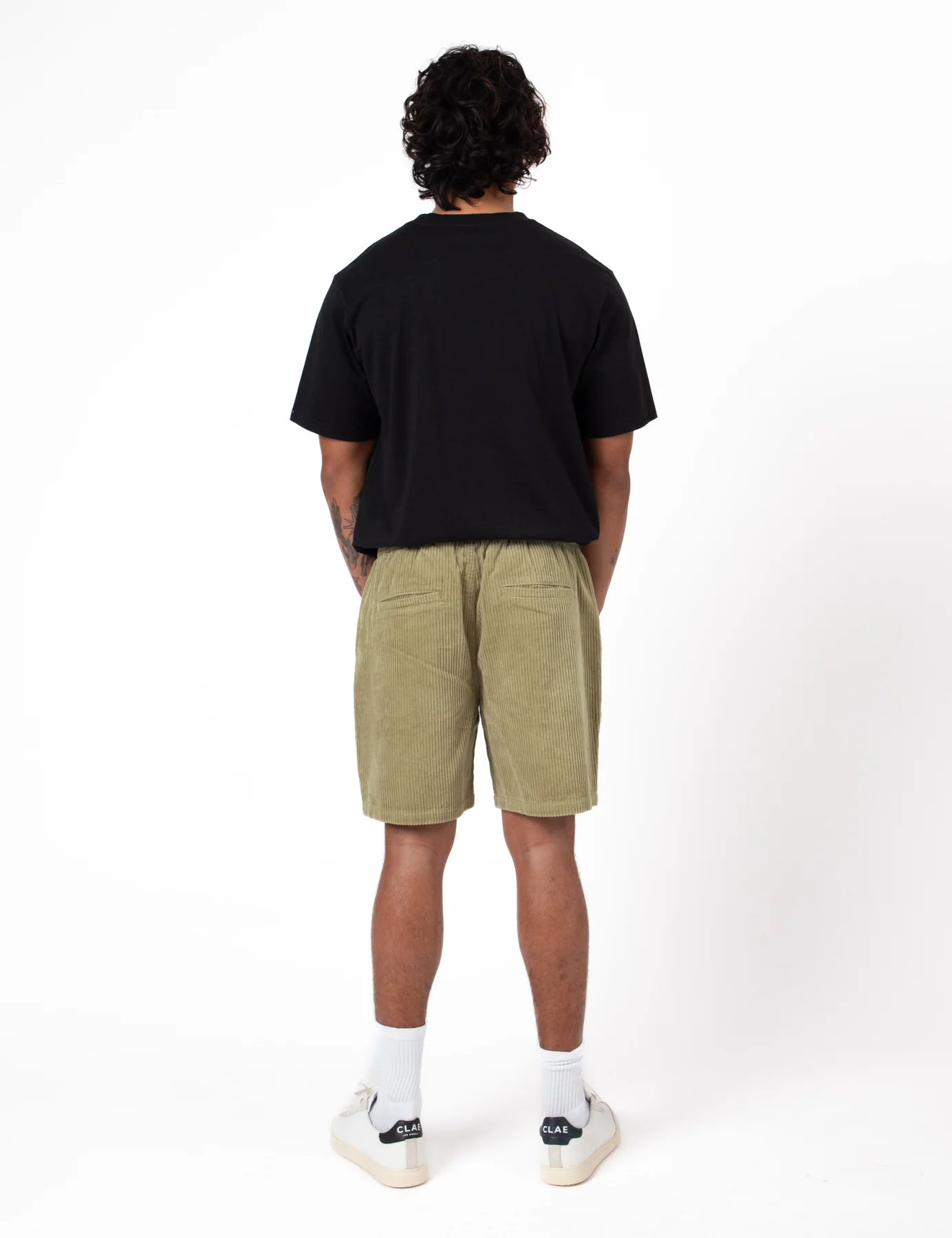 MR SIMPLE Burbank Cord Short slate green