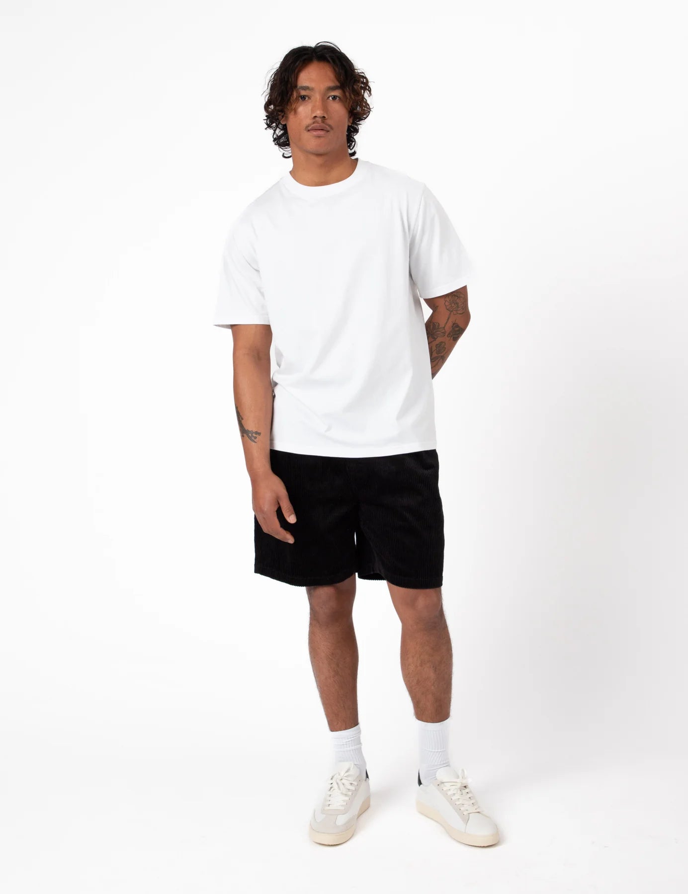 MR SIMPLE Burbank Cord Short black