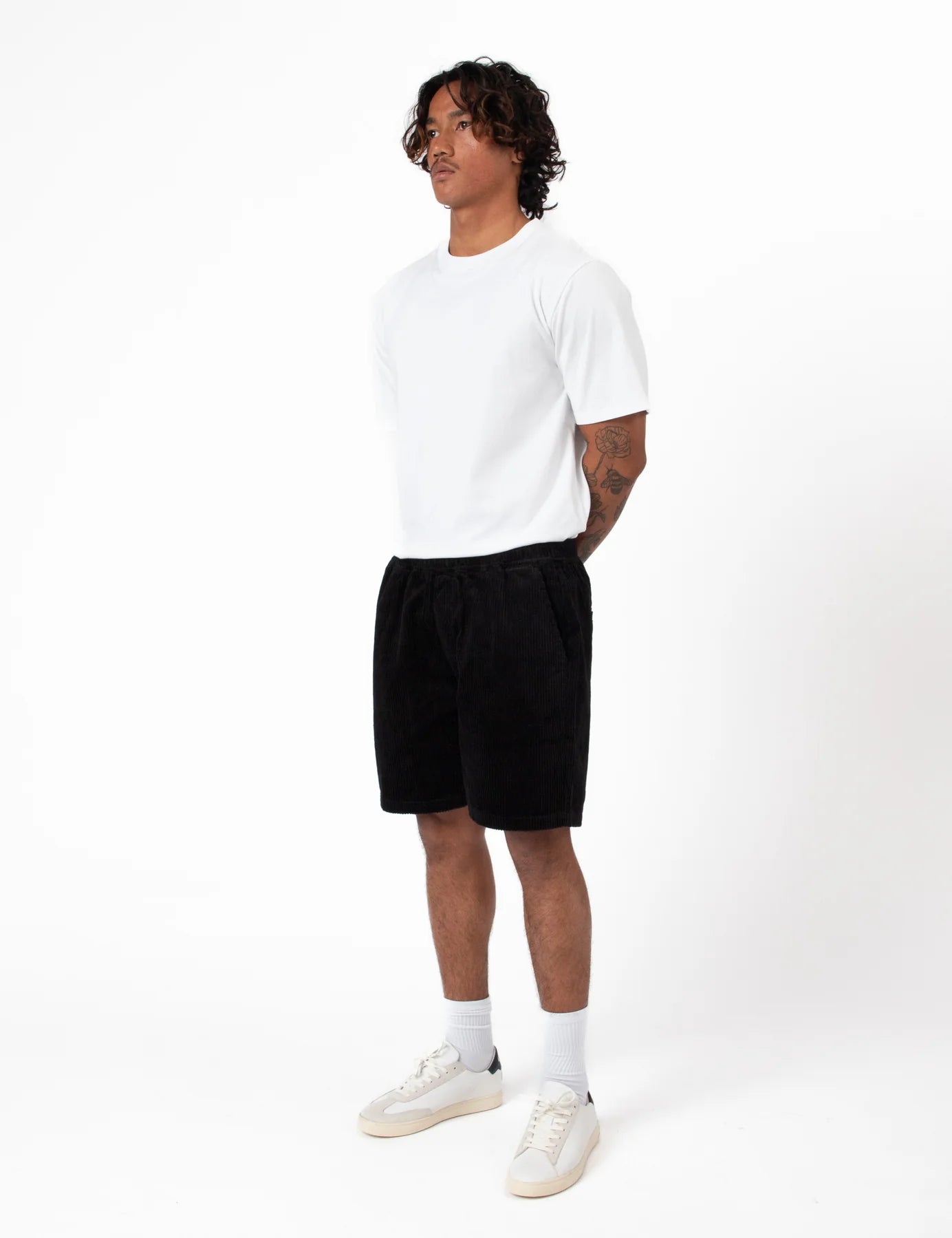 MR SIMPLE Burbank Cord Short black