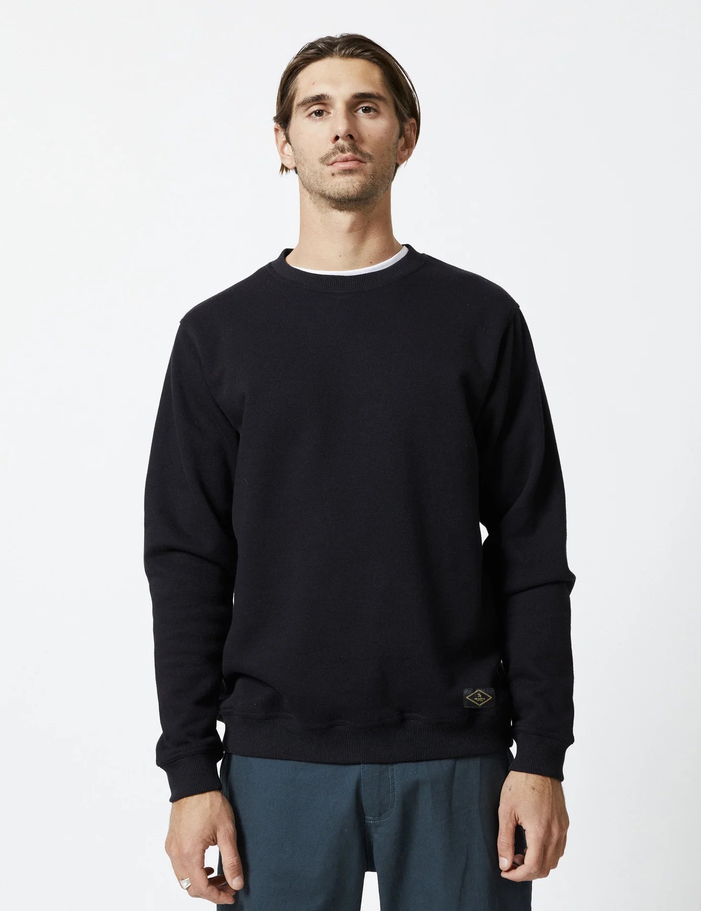 MR SIMPLE Simple Fleece Crew black