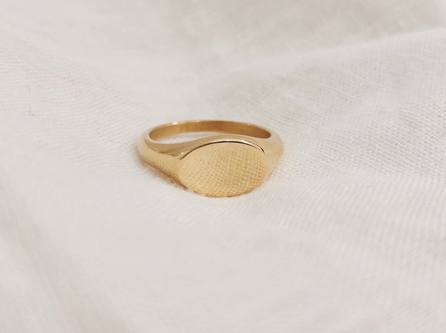 FINER RINGS Signet Ring gold