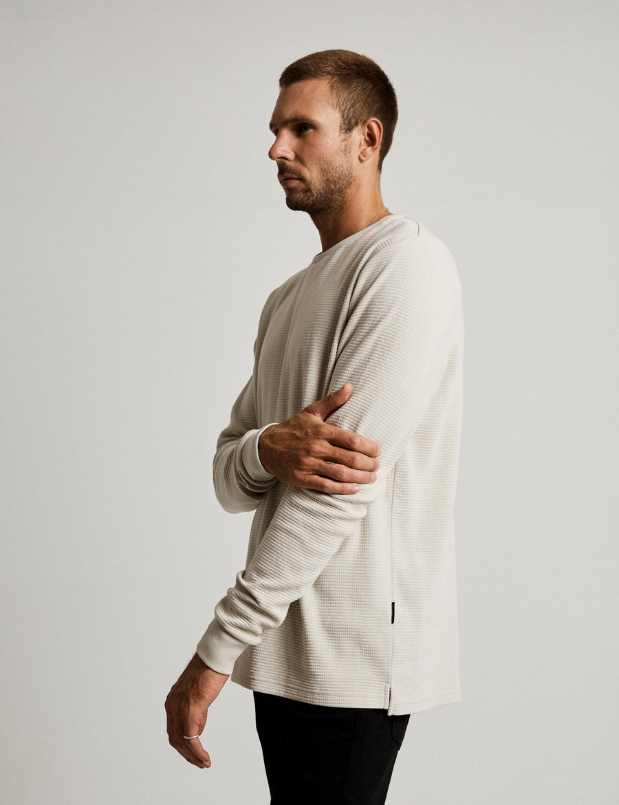 MR SIMPLE Smith LS Waffle vintage white