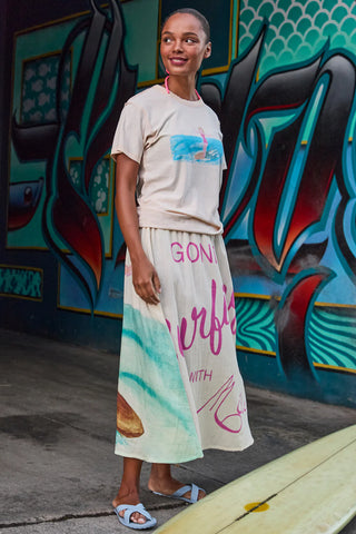 CIRCULAR by MAUD ALICE DAINTY Surfing Skirt surfer chick