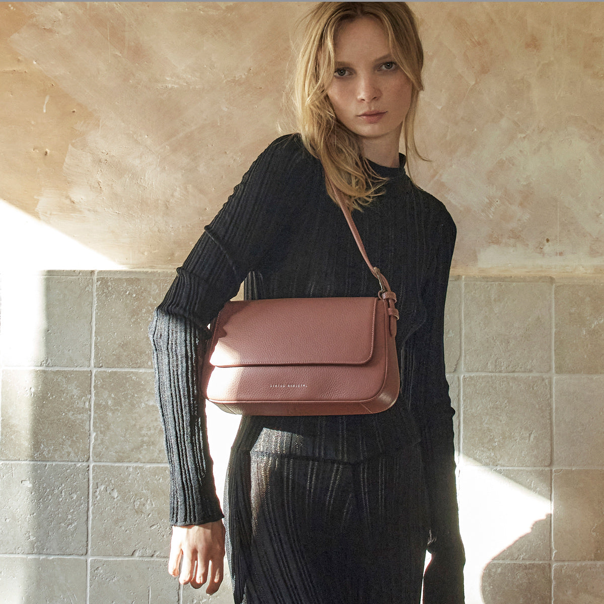 STATUS ANXIETY Figure You Out dusty rose