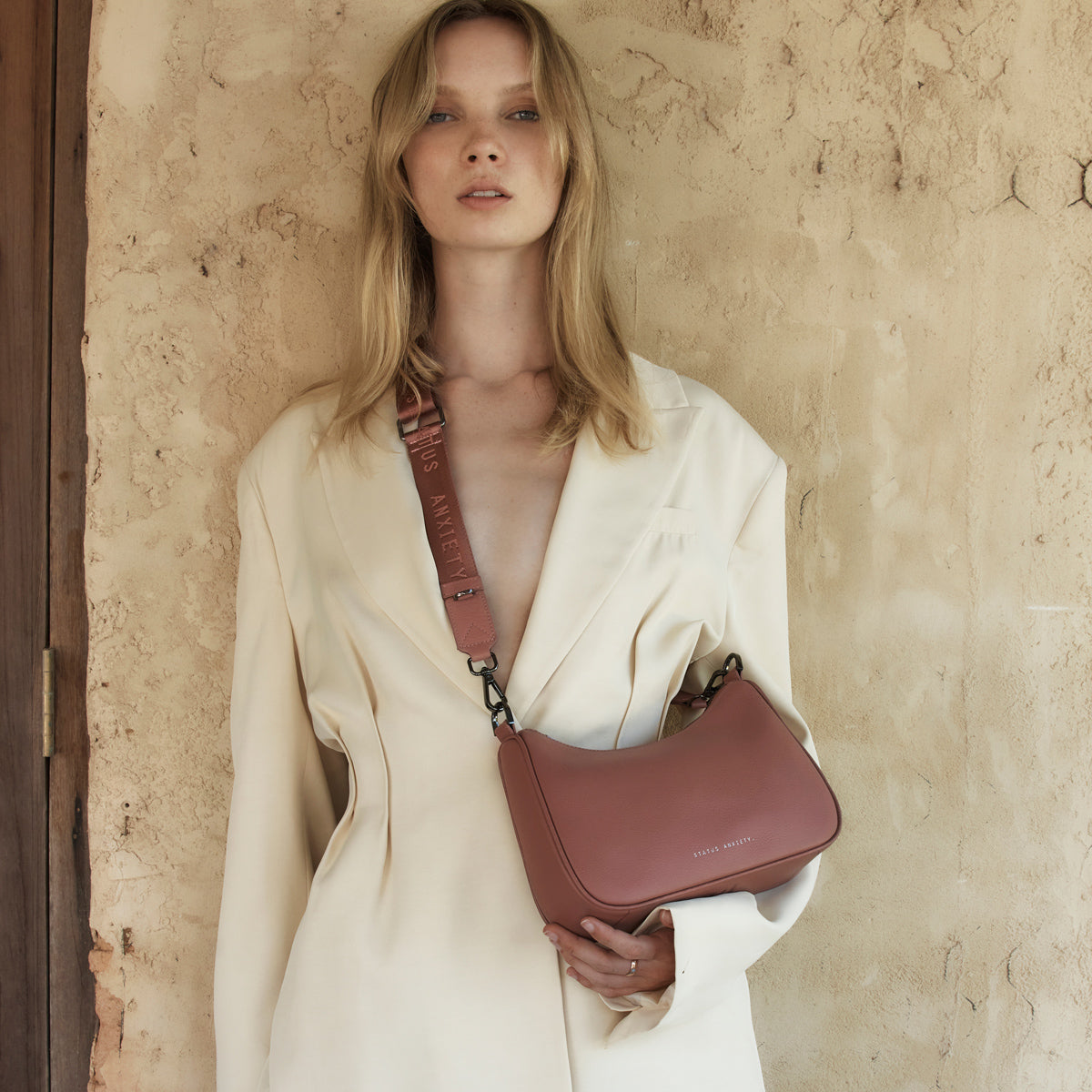 STATUS ANXIETY Look Both Ways dusty rose