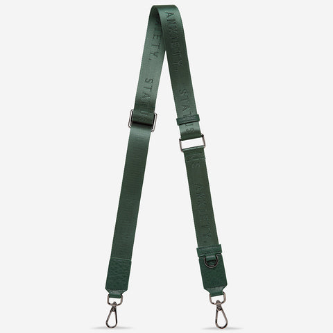 STATUS ANXIETY Webbed Strap Thin green