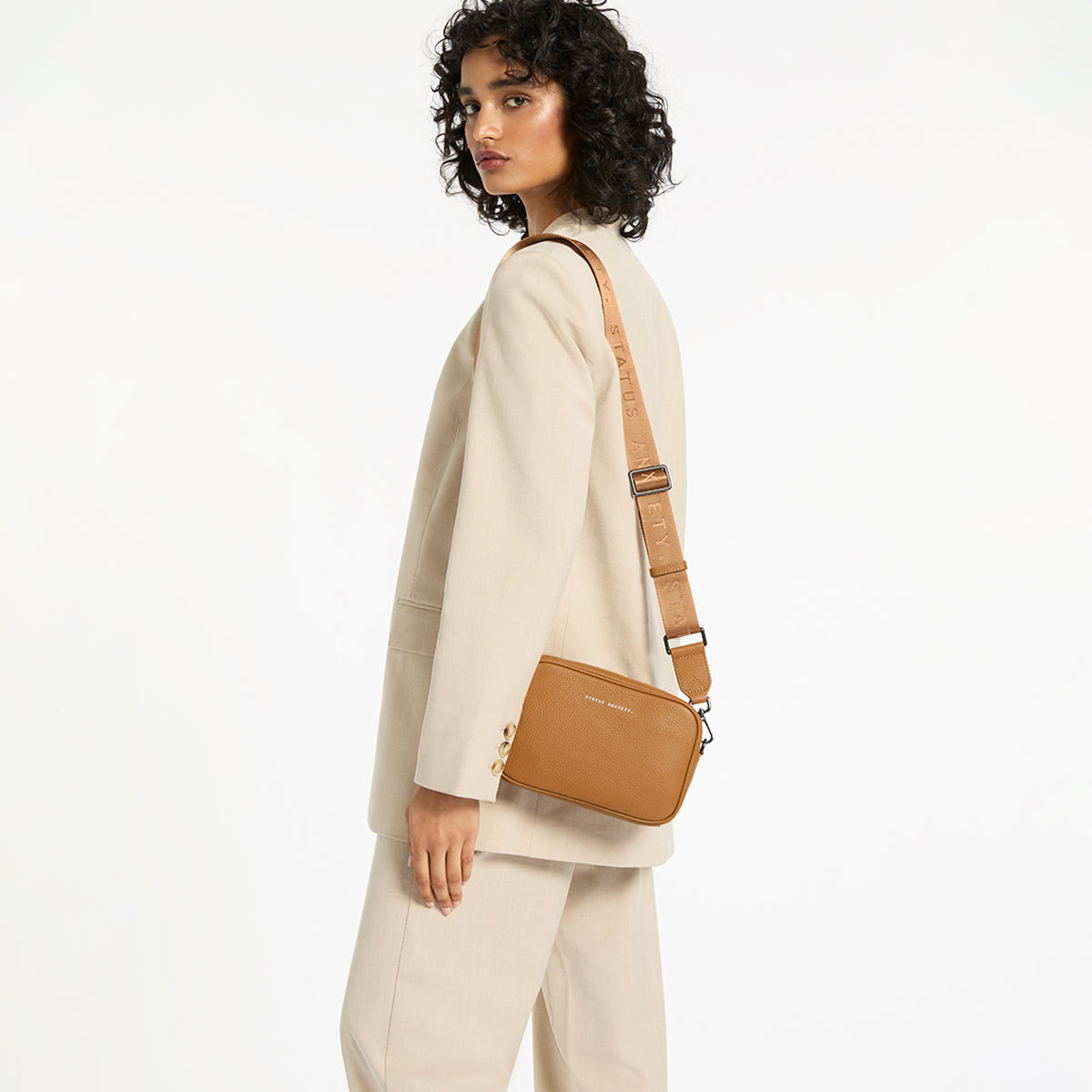 STATUS ANXIETY Plunder With Webbed Strap camel