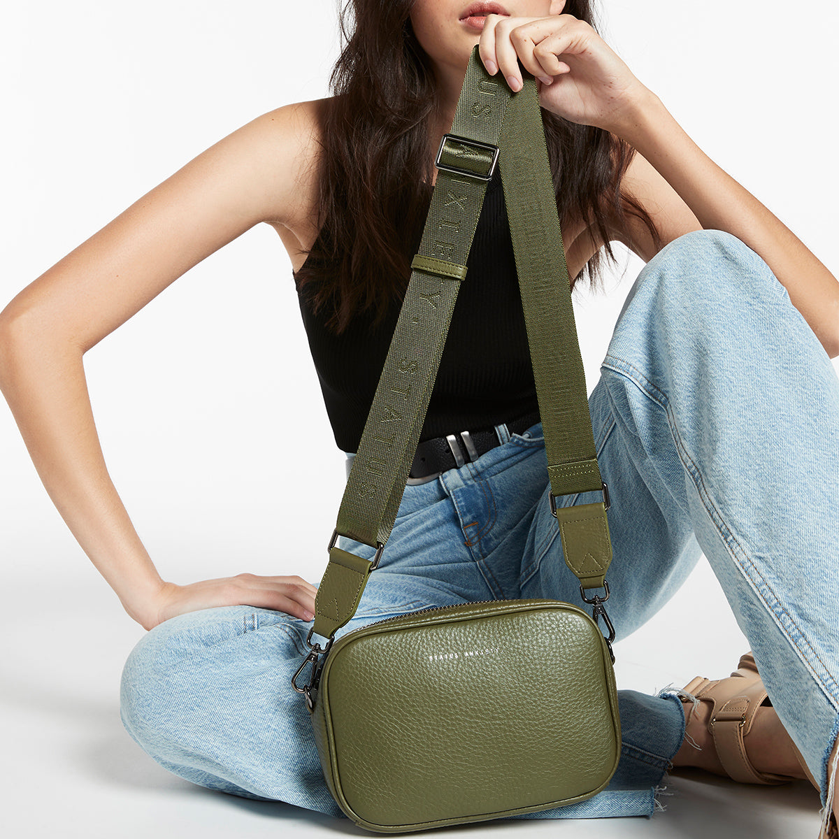 STATUS ANXIETY Plunder With Webbed Strap khaki