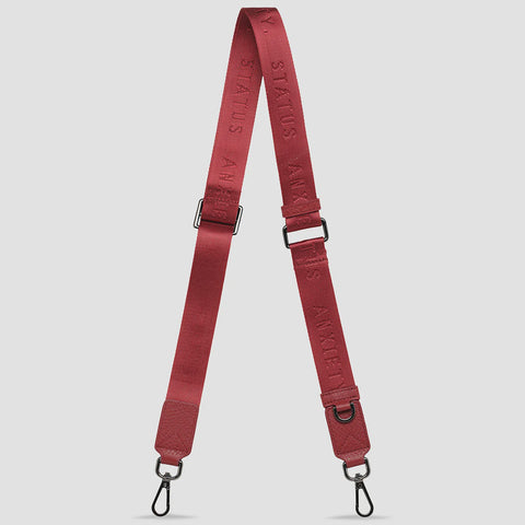 STATUS ANXIETY Web Strap Thin rouge