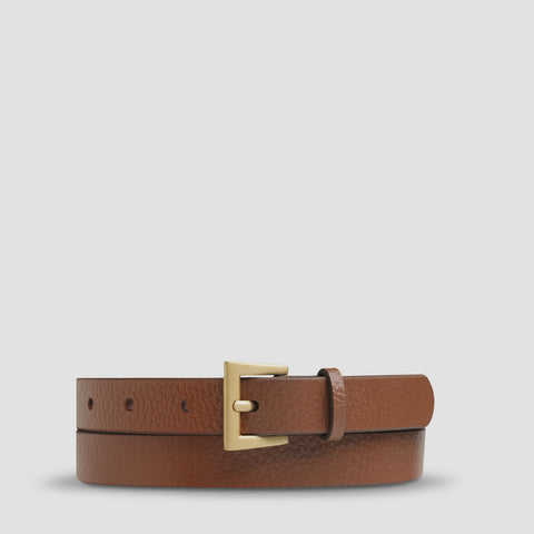STATUS ANXIETY Part of Me belt tan/gold