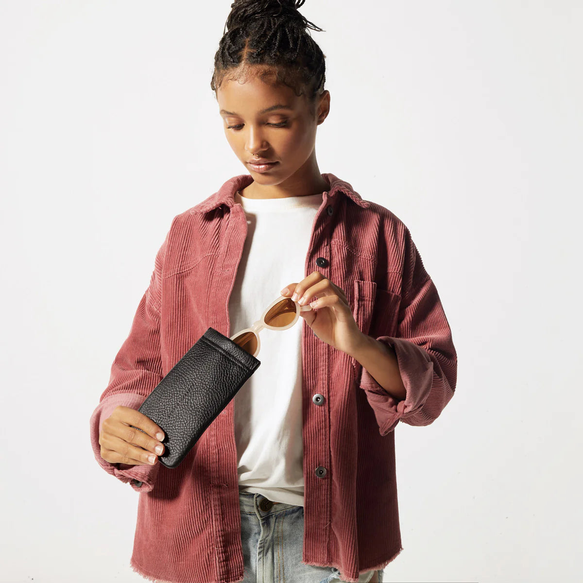 STATUS ANXIETY Keepsake Sunglasses Pouch black