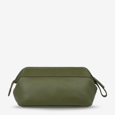 STATUS ANXIETY Liability Toiletries Bag khaki