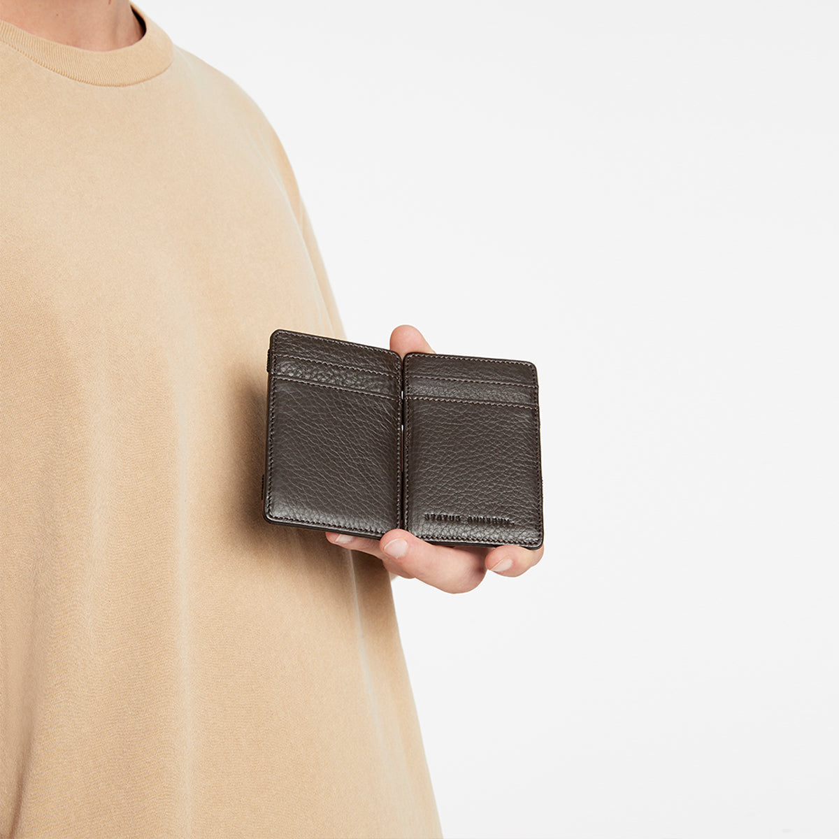STATUS ANXIETY Flip Wallet chocolate