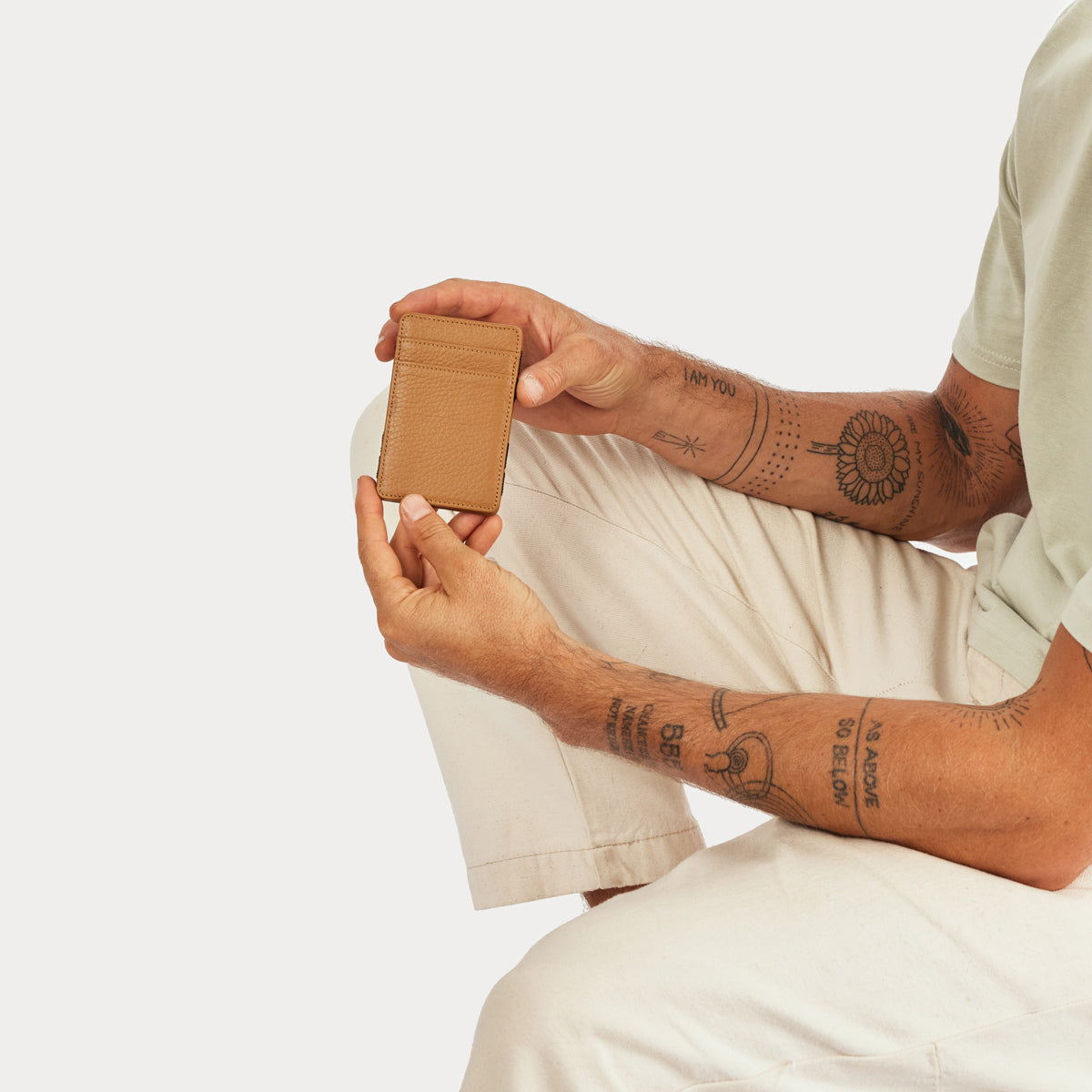 STATUS ANXIETY Flip Wallet tan