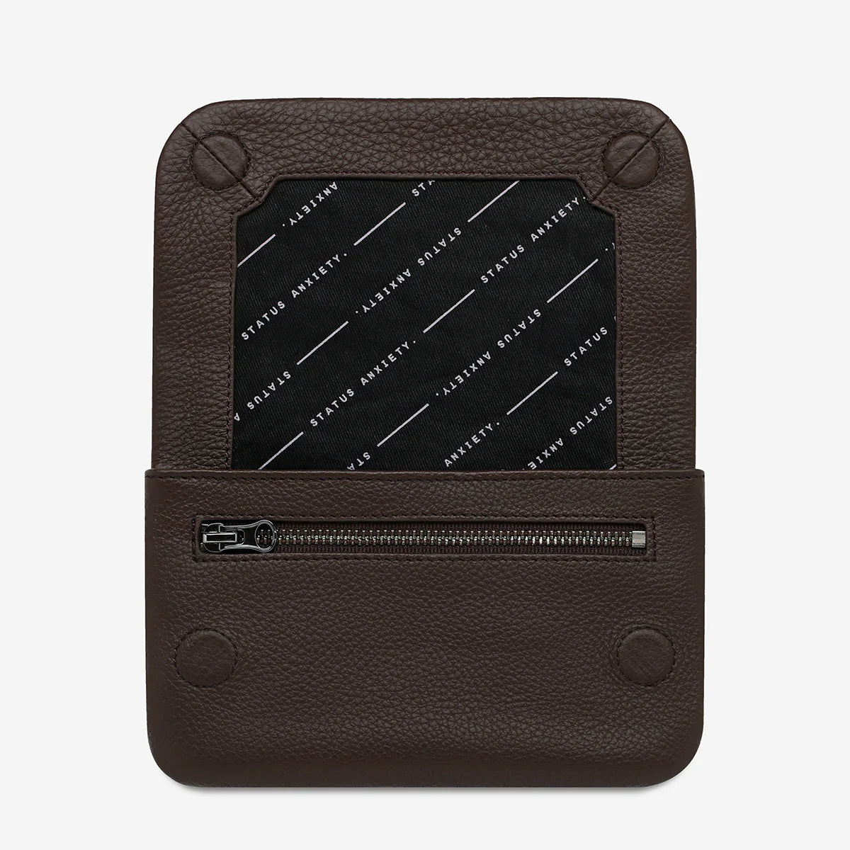 STATUS ANXIETY Impermanent Wallet cocoa