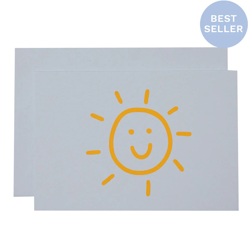 Me & Amber Sun yellow on white