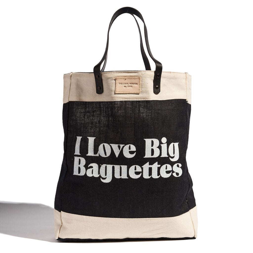 THE COOL HUNTER I Love Big Baguettes market bag