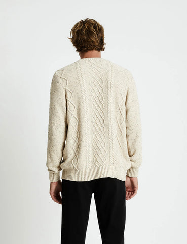 MR SIMPLE Cable Knit oatmeal