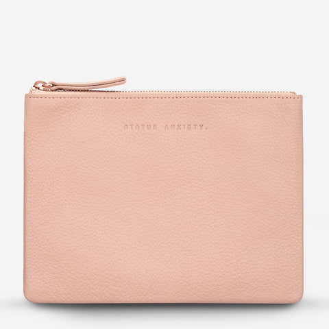 STATUS ANXIETY Fake It Clutch dusty pink