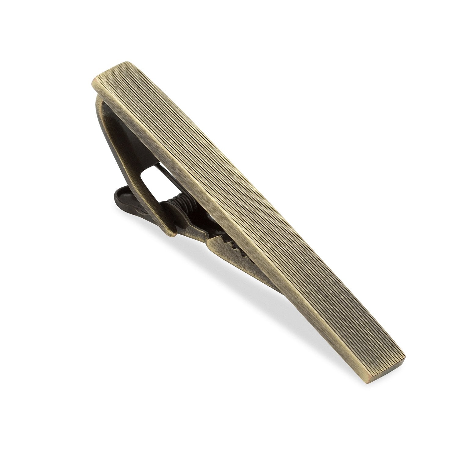 OTAA Antique Brass Horizontal Lines Tie Bar