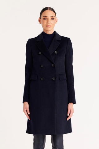 CABLE MELBOURNE Windsor Wool Coat navy