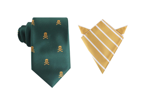 OTAA Skull & Crossbones Green Tie Set