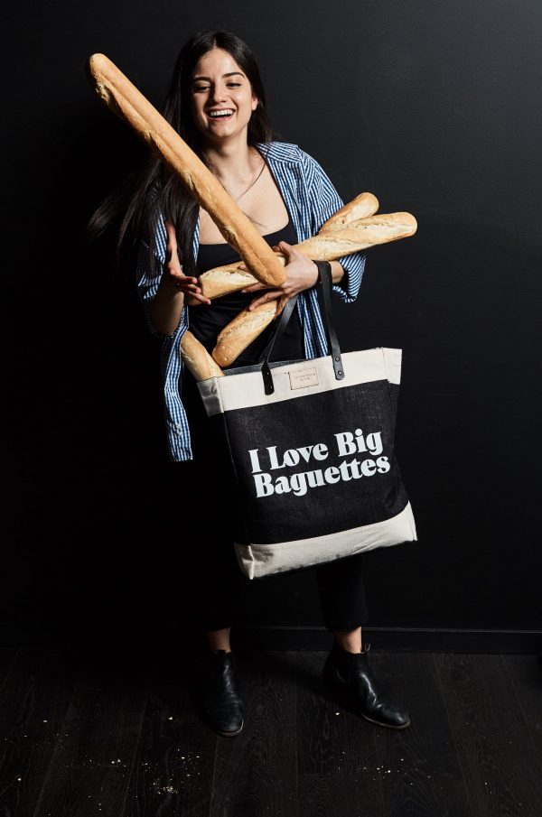 THE COOL HUNTER I Love Big Baguettes market bag
