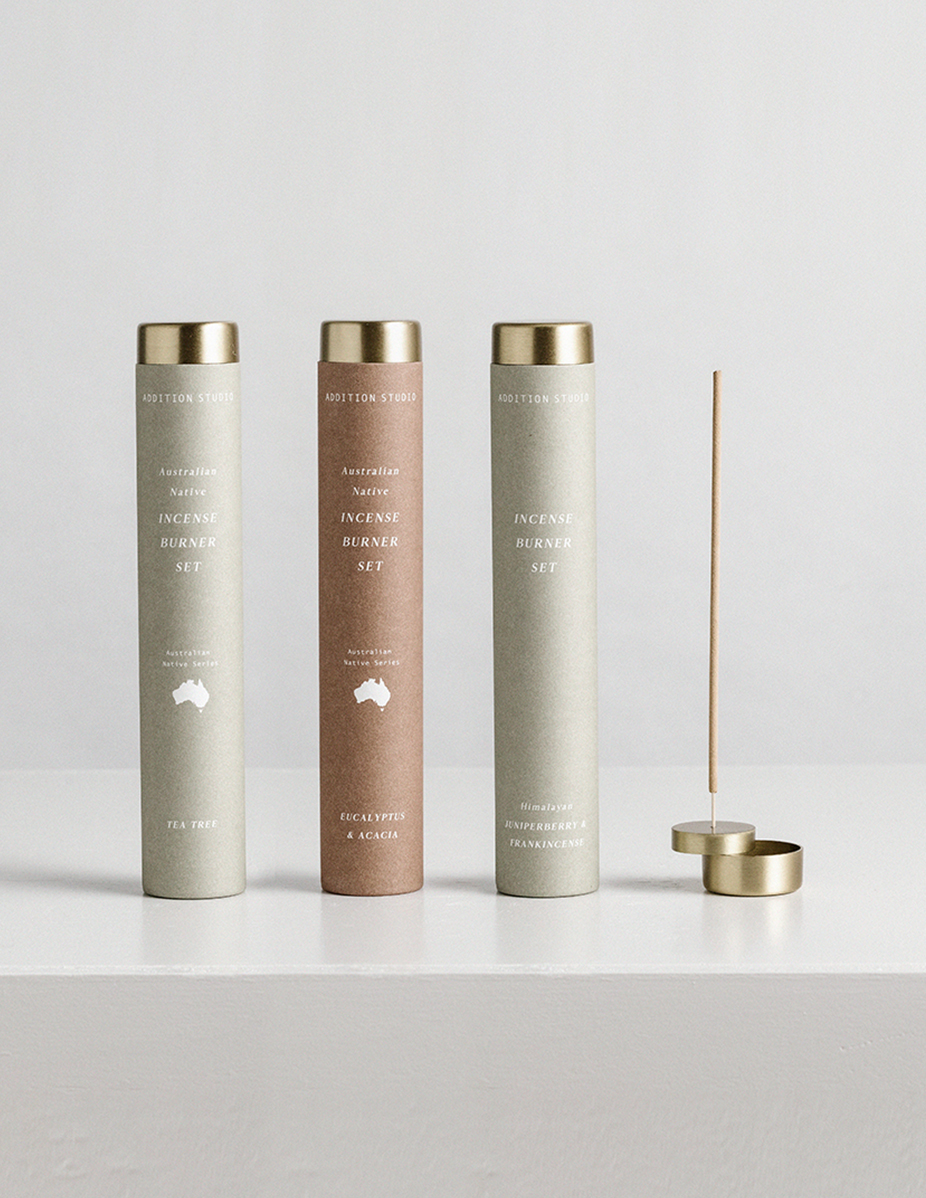 ADDITION STUDIO Incense Burner Set tea tree