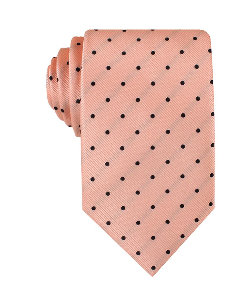 OTAA Peach Polka Dots Tie Set