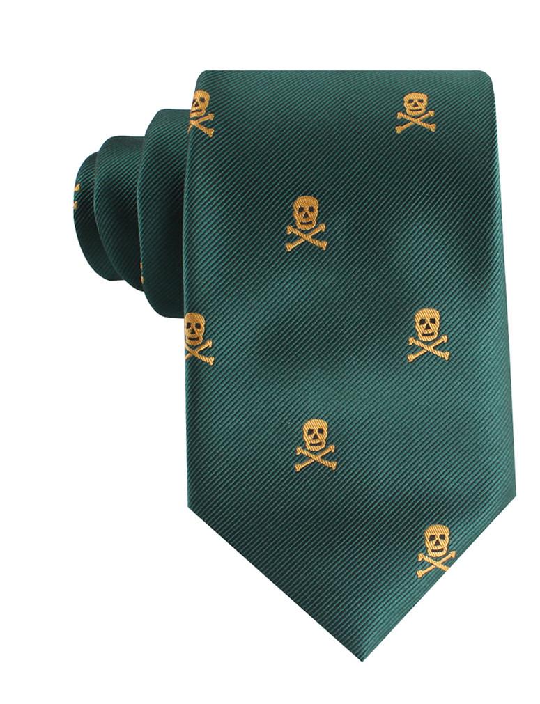 OTAA Skull & Crossbones Green Tie Set