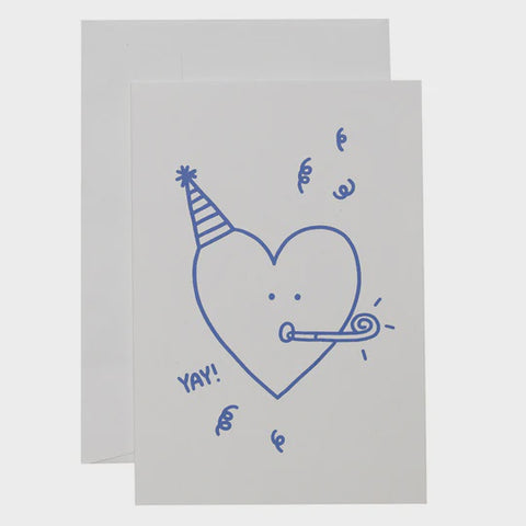 ME & AMBER Party Heart / cobalt on white