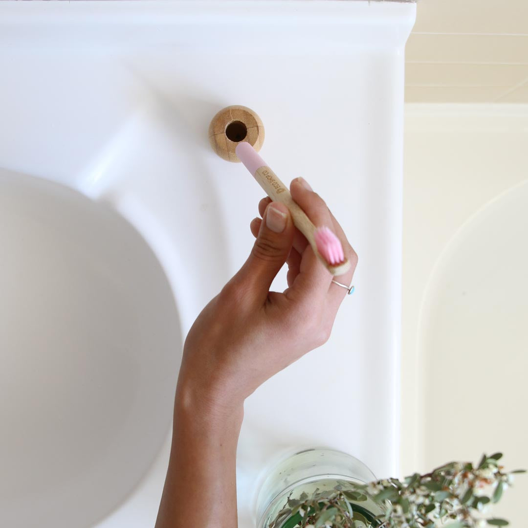 ECO SHOP CO Bamboo Toothbrush Holder