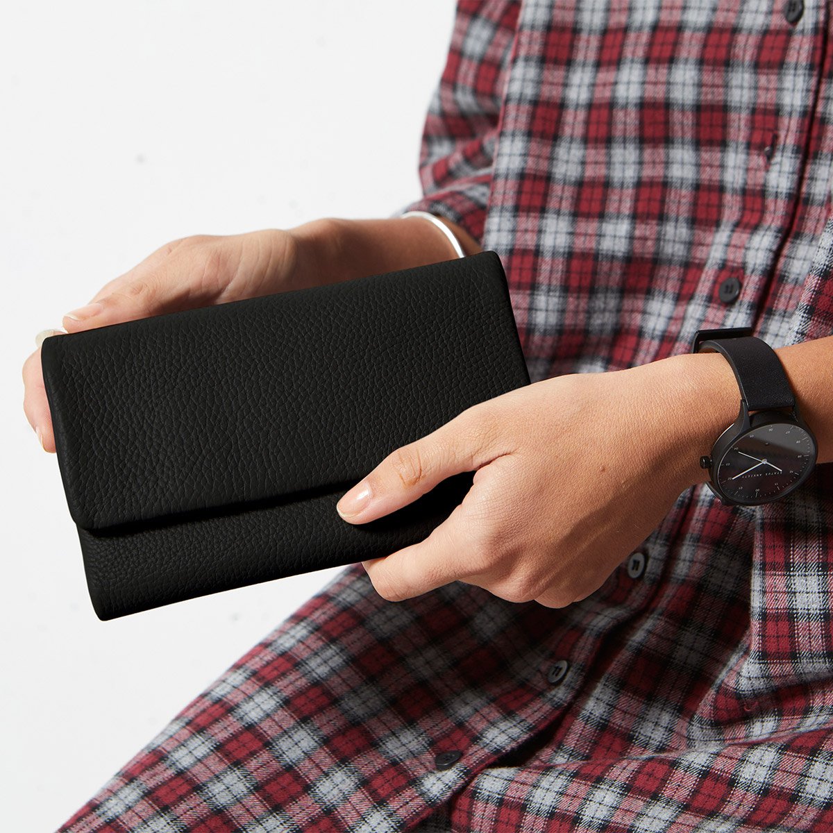 STATUS ANXIETY Audrey Wallet black pebble