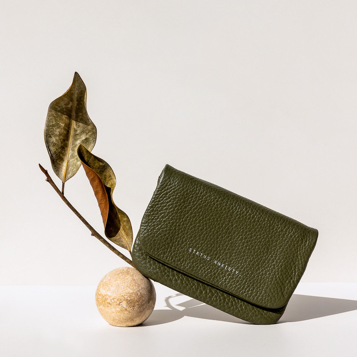 STATUS ANXIETY Impermanent Wallet khaki